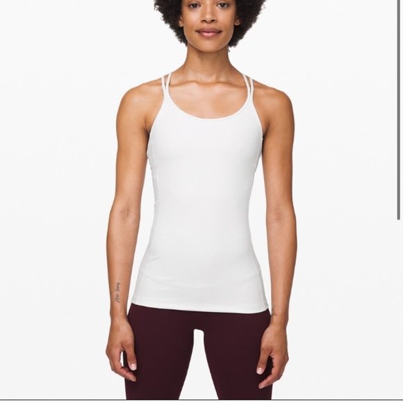 White Free to be tank  | LULULEMON | 6 - Picture 1 of 4